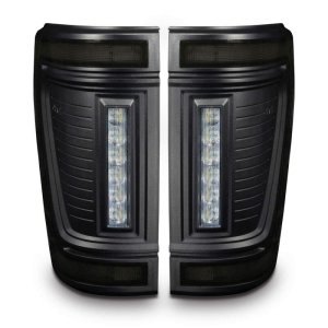 Ford F-150 LED Tail Lights - Rear - ORACLE Lighting - Black Series Flush Style - Black - `21-`24